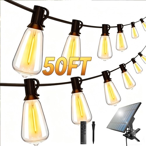 Solar outdoor string lights - solar,