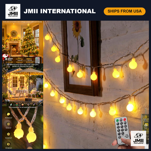33ft 100 led globe - 33ft, string