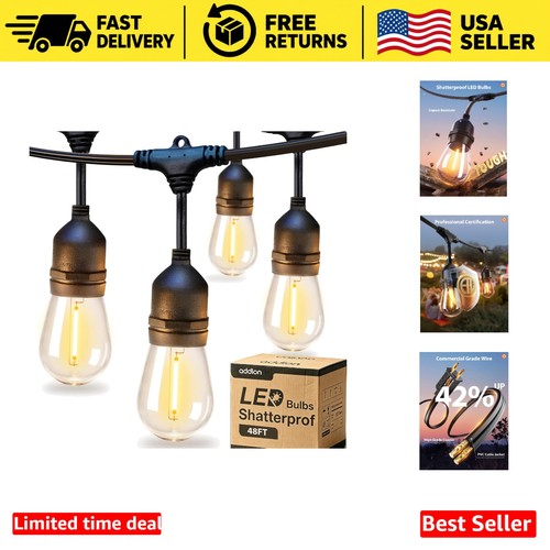 48ft warm white led - warm, bistro