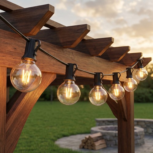 100ft outdoor string lights - outdoor, 51
