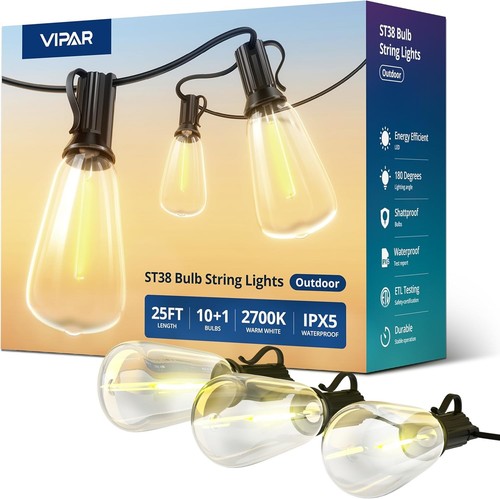 Outdoor string lights - string, lights,25ft