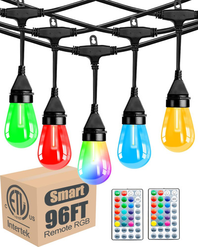 96ft outdoor led patio - 96ft, lights
